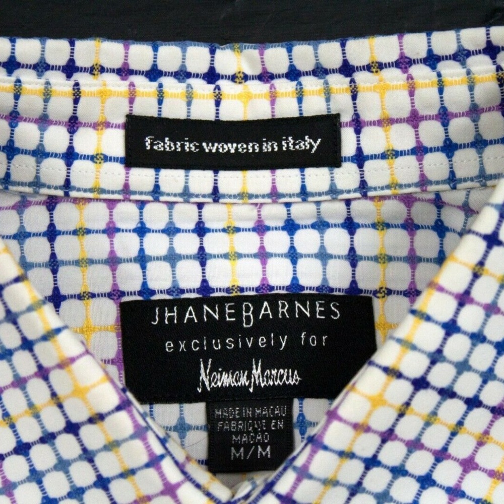 Jhane Barnes Mens Long Sleeve Button Front Shirt S - Picture 3 of 7